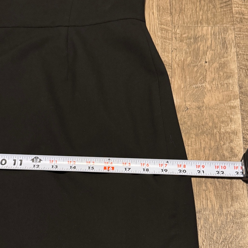 Banana Republic Classic Black Midi Sleeveless Dress - Size 10 - Picture 8 of 9